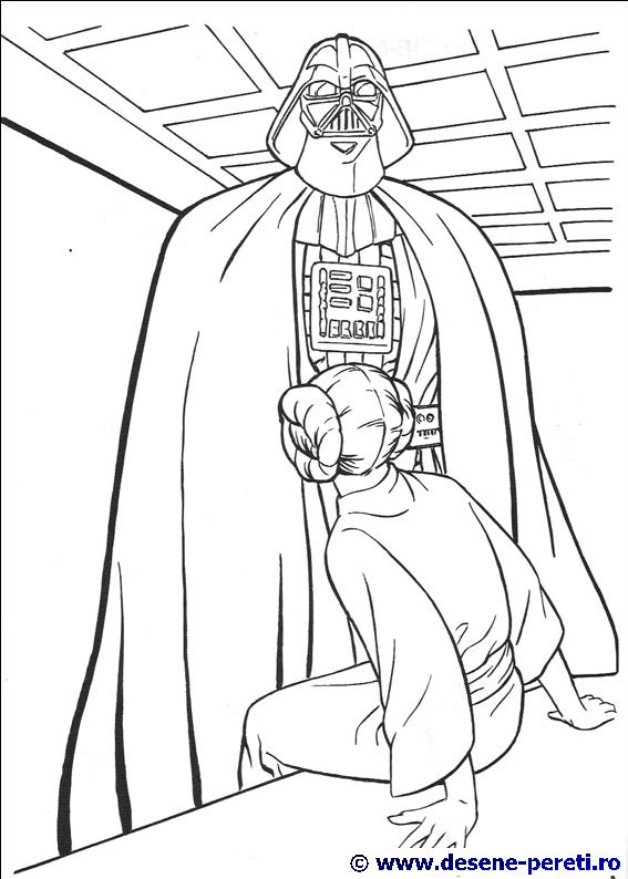 star wars desene colorat